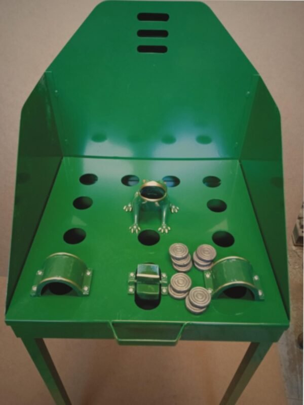 juego de la rana mesa metalica