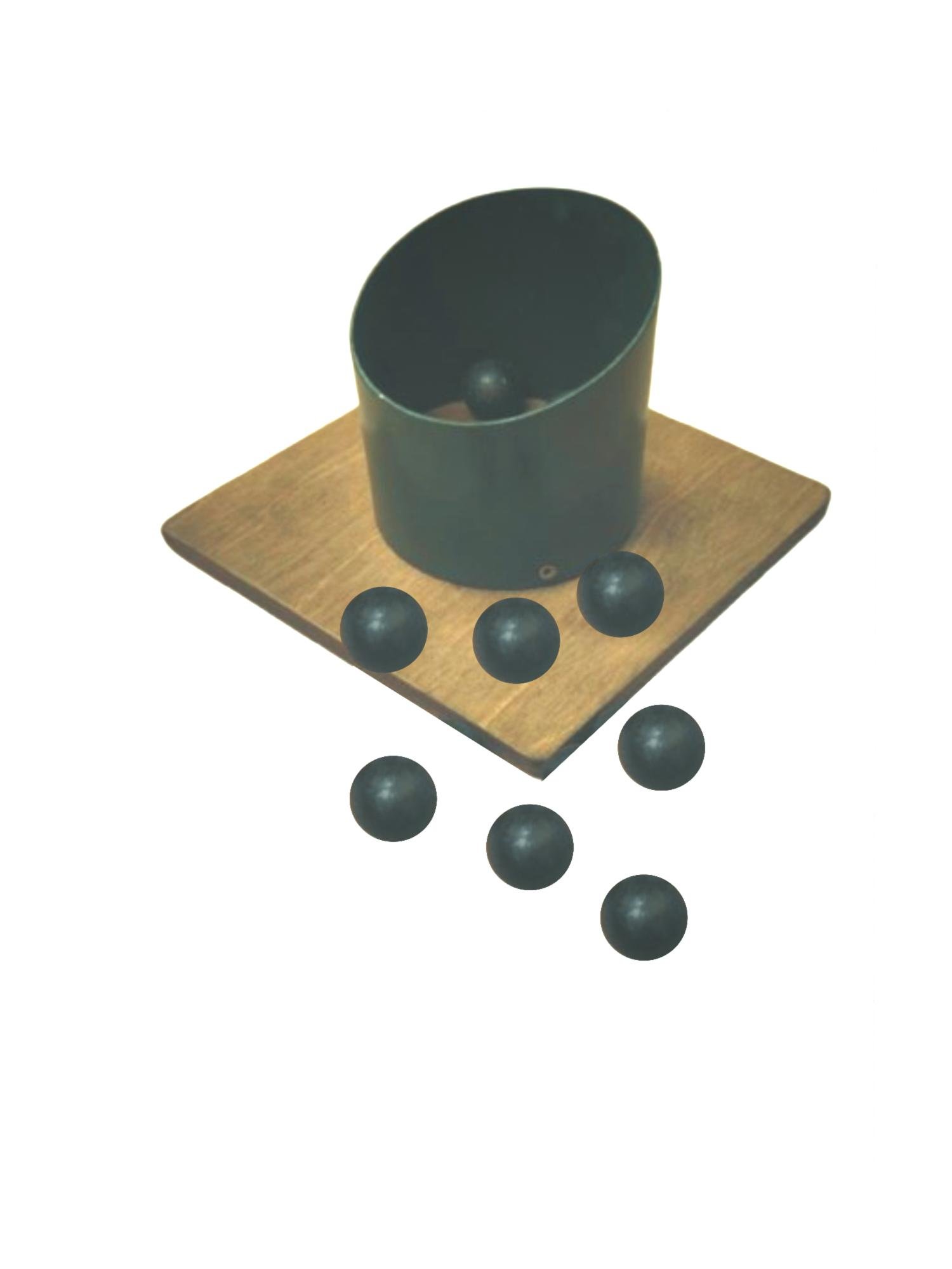 juego del bote cesta con 8 bolas de acero