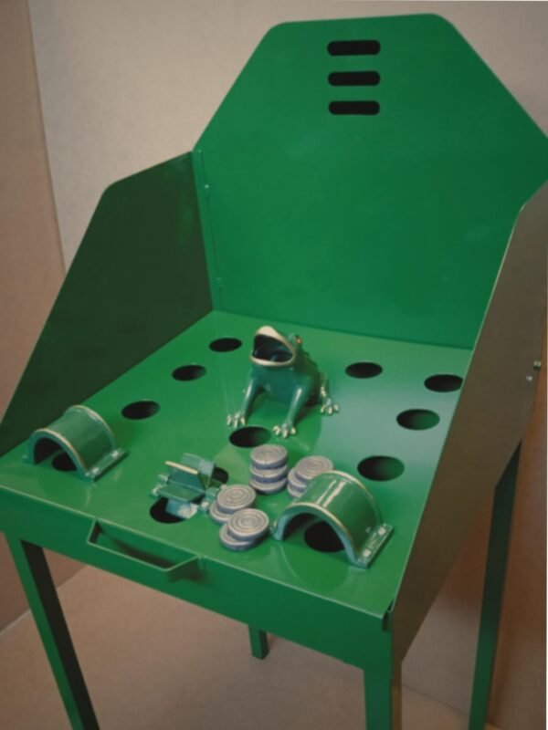 juego de la rana mesa metalica