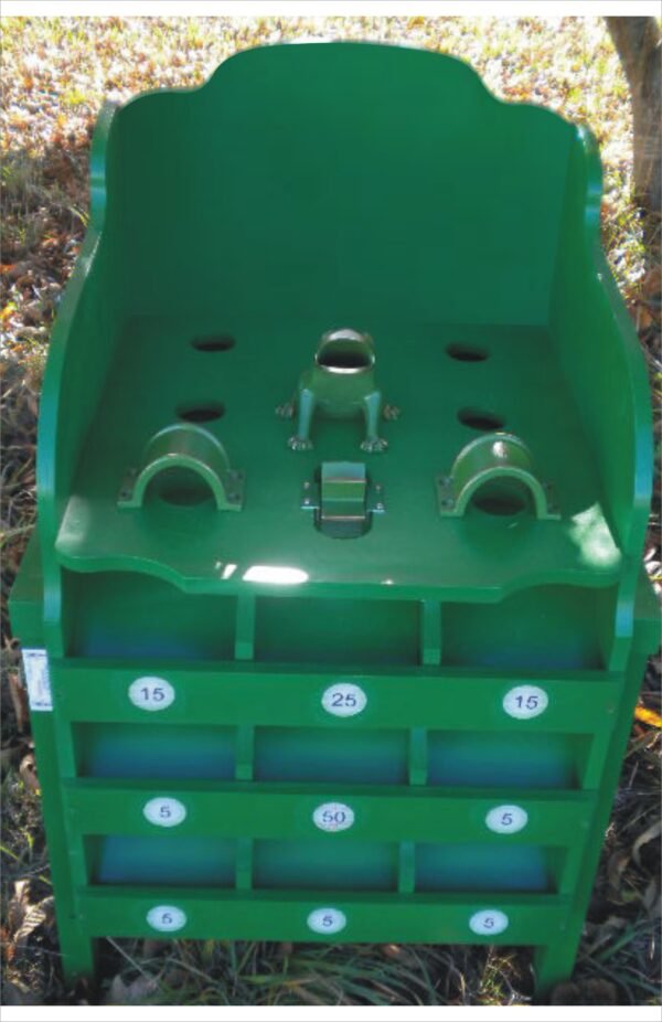 Juego de la Rana modelo Mega Juego de la Rana Mega en verde o color madera puntuación grabada