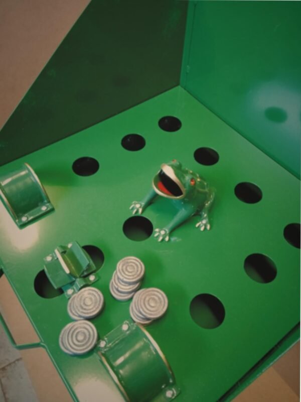 juego de la rana mesa metalica