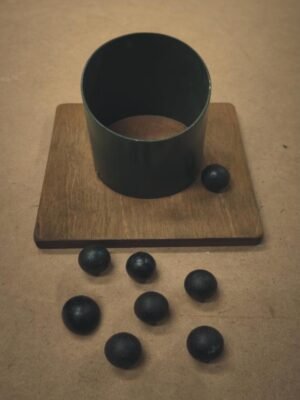 juego del bote destreza para encestar las bolas de acero un punto por bola introducida