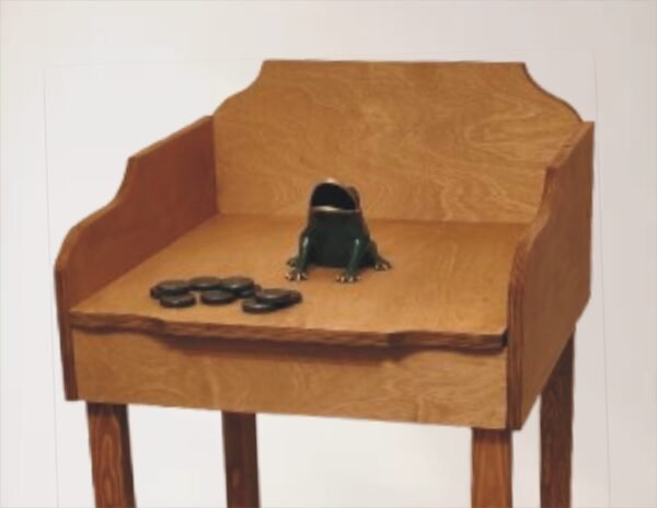 Juego de rana Alfa Juego de la rana md Delta clásico una mesa una rana y 10 fichas mesa tratada con Lasur