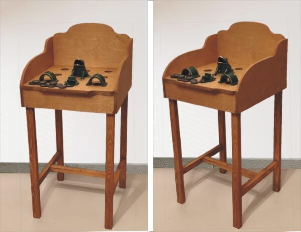 Juego rana completa una mesa una rana, dos puentes, molinete y 10 fichas