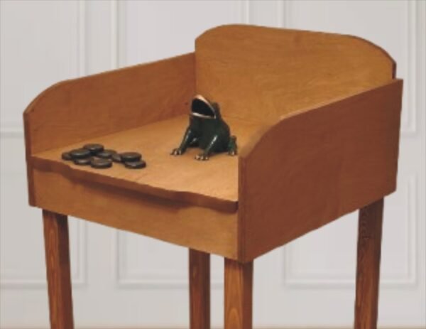 Juego de rana Alfa Juego de la rana md Delta clásico una mesa una rana y 10 fichas mesa tratada con Lasur