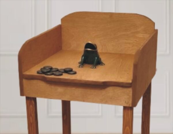 El juego de la rana Alfa clásica El juego de la rana md Alfa clásico una rana dos puentes un molinete y 10 fichas