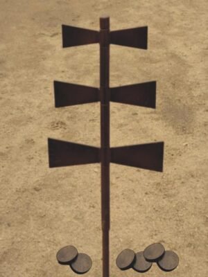 juego de la llave original de Asturias con una llave de tres palas giratorias y 6 fichas de 500 a 550gr