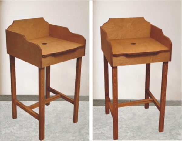 Mesa tratada para exterior con cruceta para darle estabilidad alfa solo mesa