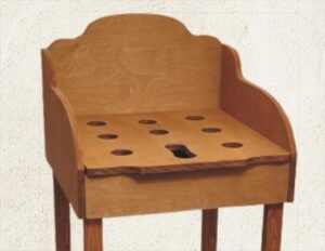 Mesa para el juego de la rana Mesa rana con 9 agujeros tratada para exterior