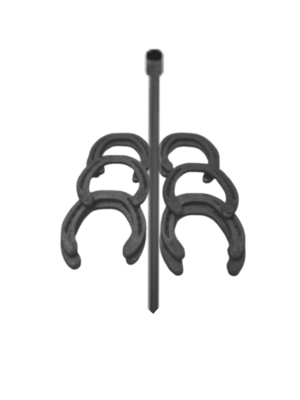 juego de las herraduras, con un mástil y 10 herraduras