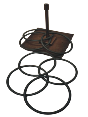 juego de las anillas con 8 anillas de acero