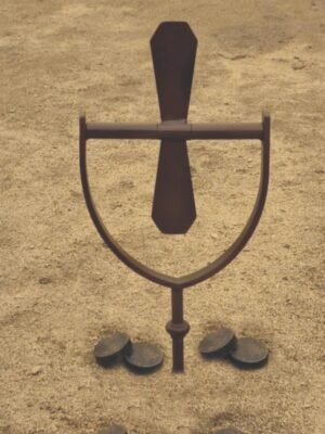 juego de la Llave tipo molinete con una pala giratoria y 4 fichas de 700 a 750gr