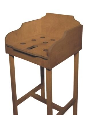 mesa rana con 9 agujeros tratada para exterior