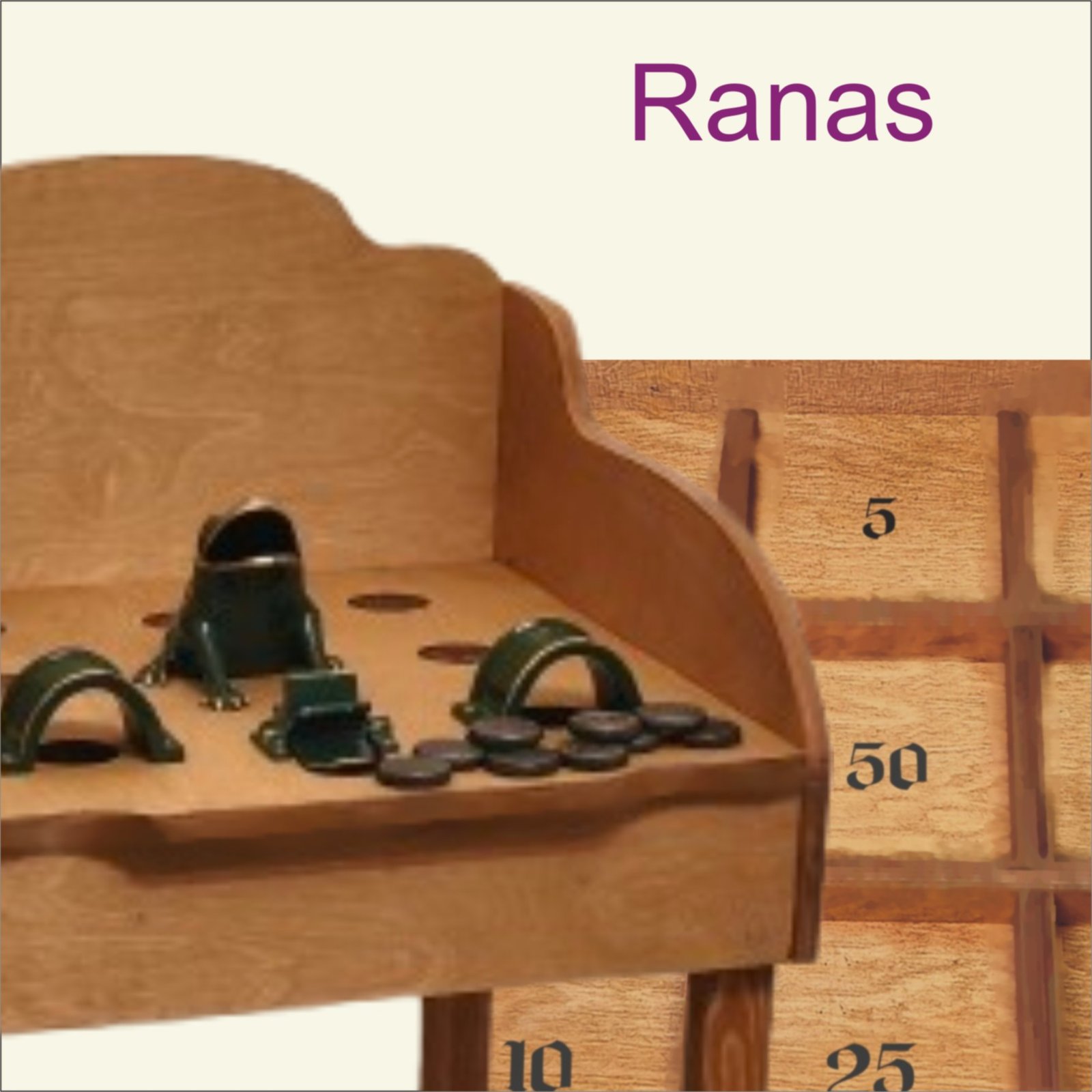 Juegos de la rana comprar, con todos los elementos metálicos en fundición